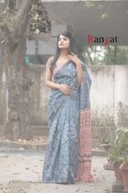 Gray Saree