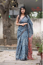 Gray Saree